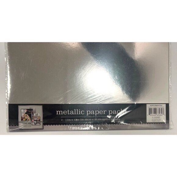 Colorbok Metallic Paper Pack 12x12 Foil Paper For Crafts & Scrapbooking 63264 - Picture 2 of 2